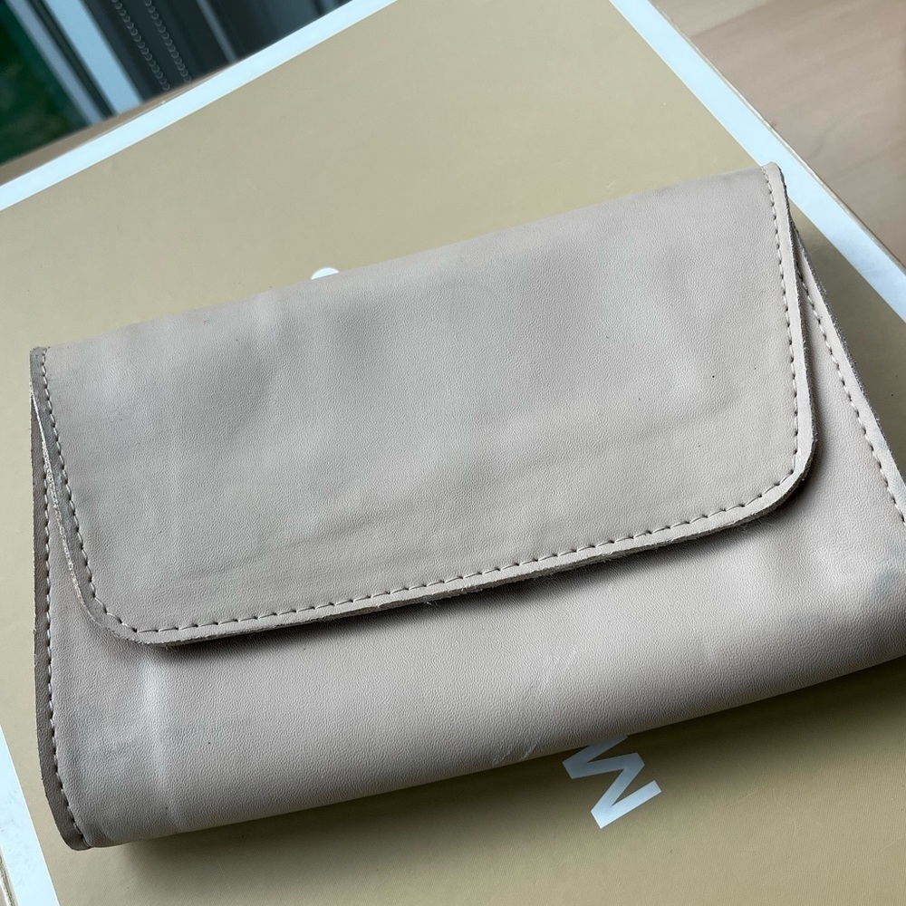 October Jaipur Vegan Leather Everday Envelope Clutch